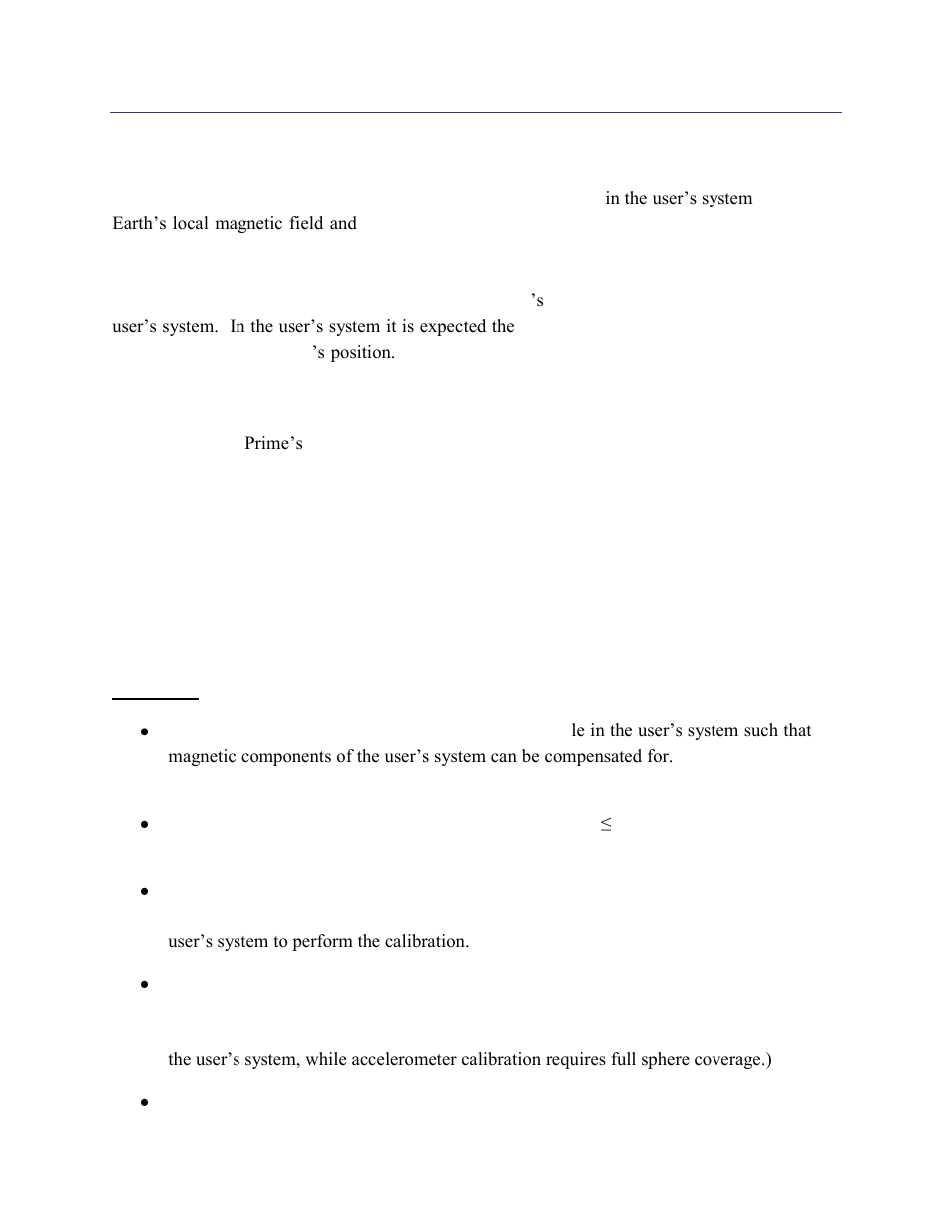 Field calibration, 6field calibration | PNI CompassPoint Prime User Manual | Page 29 / 69