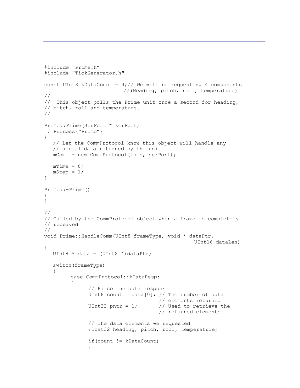 Prime.cp file, 5 prime.cp file | PNI CompassPoint Prime User Manual | Page 65 / 69