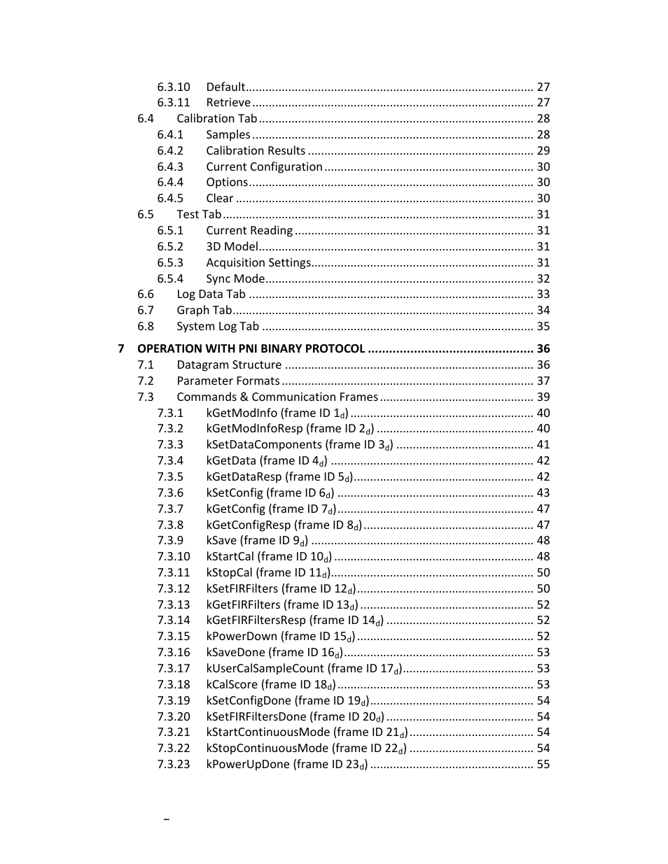 PNI TCM User Manual | Page 3 / 77