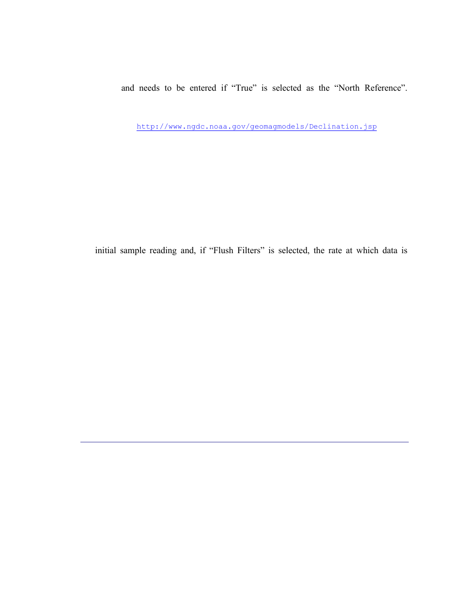 Declination, Filter taps, Flush filter | 2 acquisition settings, Acquisition mode, Acquisition settings | PNI FieldForce Trax User Manual | Page 29 / 62