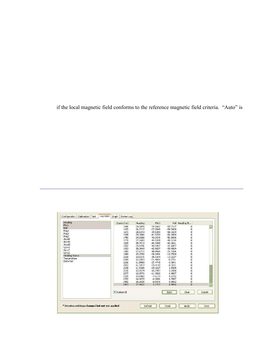 Truth method, Reference field reset, 7 log data tab | Log data tab | PNI FieldForce Trax User Manual | Page 37 / 62
