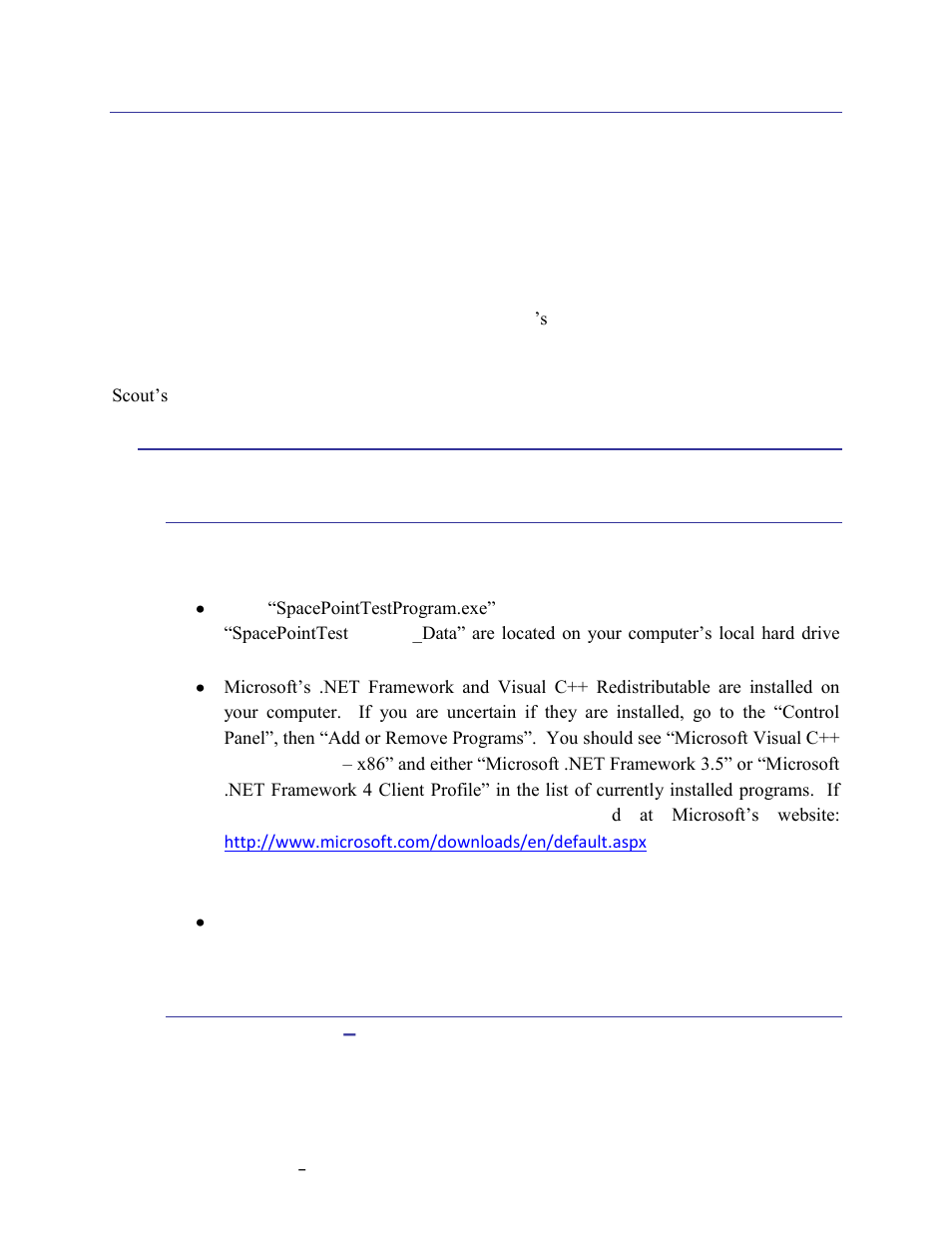 Spacepoint scout test program, Set up, Software | Hardware, Using pni commboard, 6spacepoint scout test program, 1 set up | PNI SpacePoint Scout User Manual | Page 14 / 19