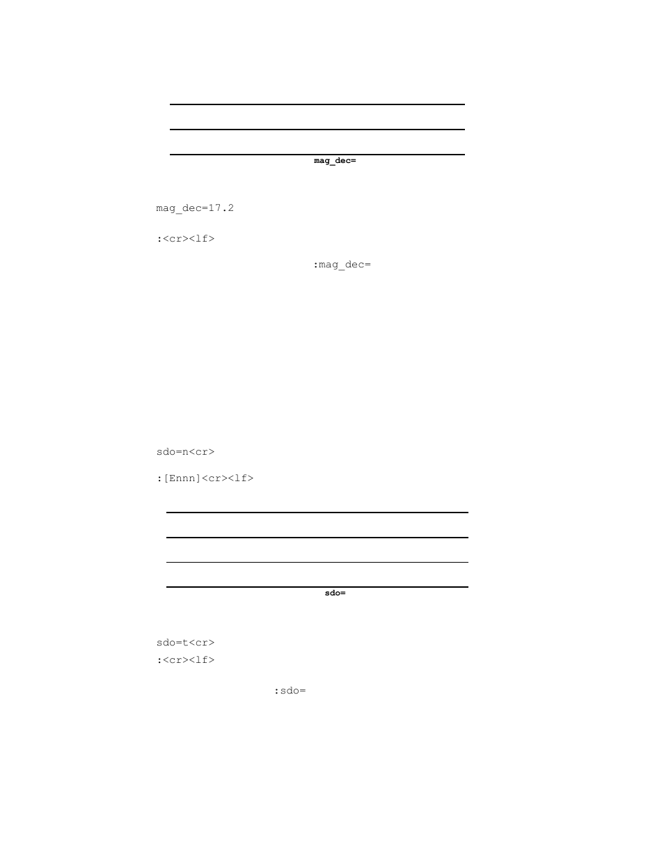 Sdo= (set rs232 output word format) | PNI TCM 2.6 User Manual | Page 38 / 49