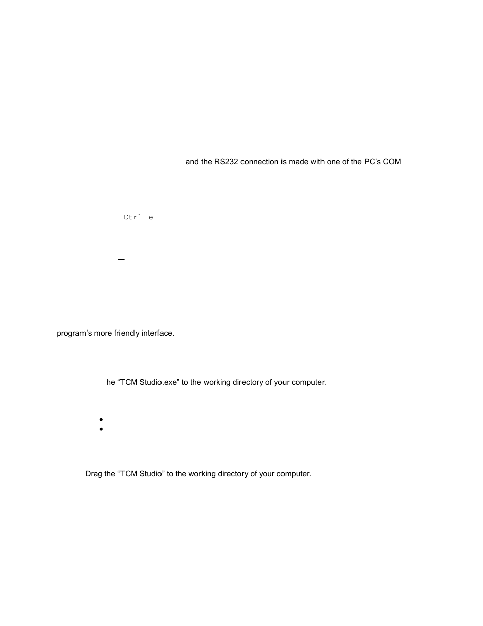 Rs-232 serial communication interface, Communicating with the tcm2.5/2.6, Tcm studio – evaluation program | PNI TCM 2.6 User Manual | Page 5 / 49