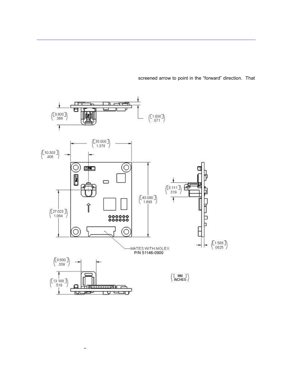 Mechanicals, Mechanical drawing, 2 mechanicals | 1 mechanical drawing | PNI TCM 5 User Manual | Page 7 / 60