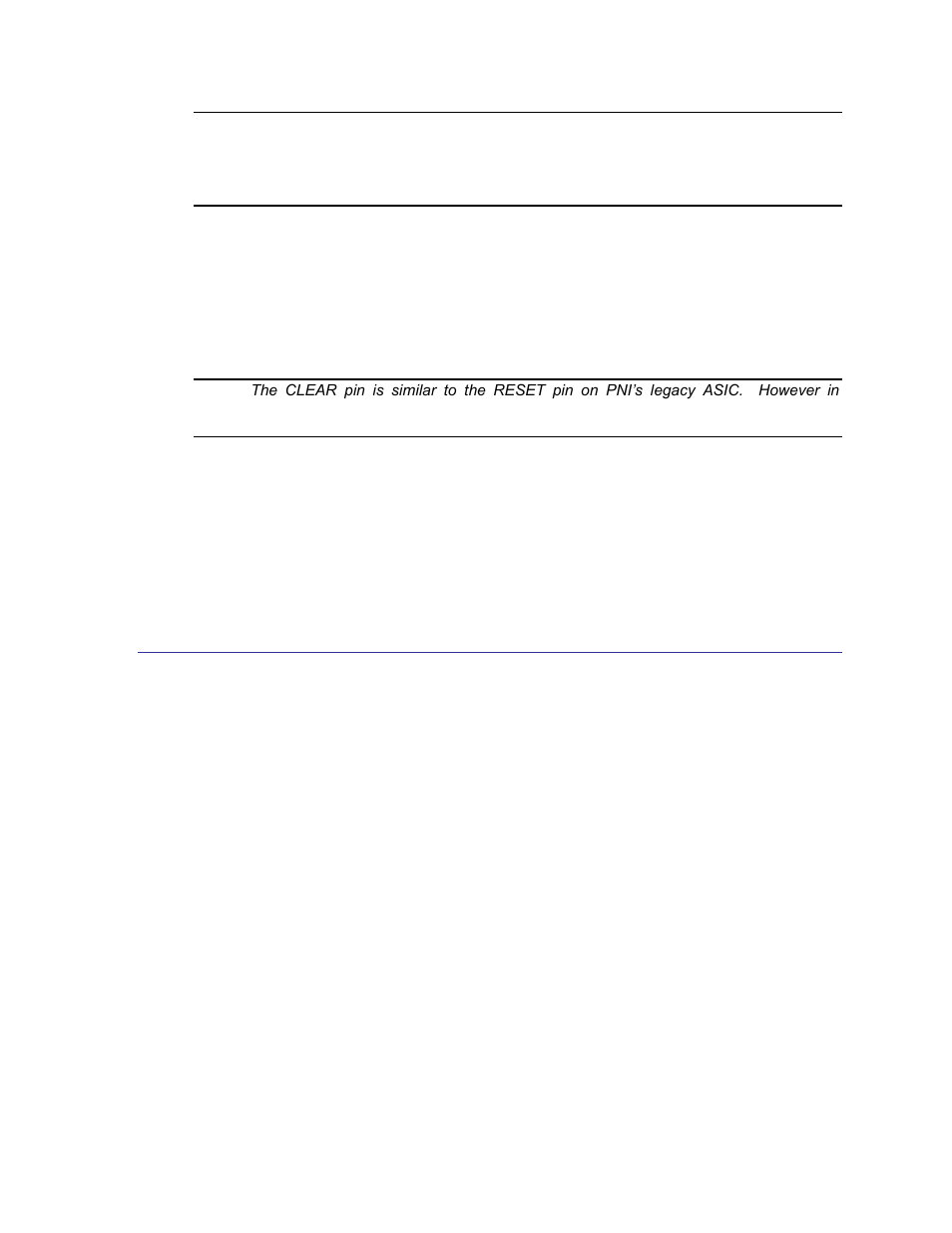 Clear (clear command register), Vdd (supply voltage), Gnd (ground pins) | 3 spi interface operation, Spi interface operation | PNI RM3000-F Evaluation Board User Manual | Page 11 / 24