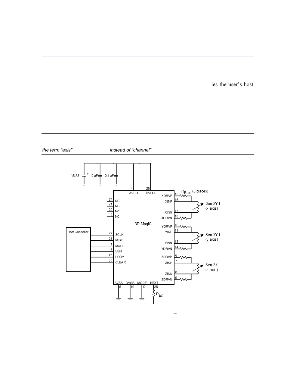 4 geomagnetic sensor suite overview & set-up, 1 overview, Geomagnetic sensor suite overview & set-up | Overview, Figure 4-1: rm3000-f reference schematic, Standard mode | PNI RM3000-F Sensor Suite User Manual | Page 20 / 46