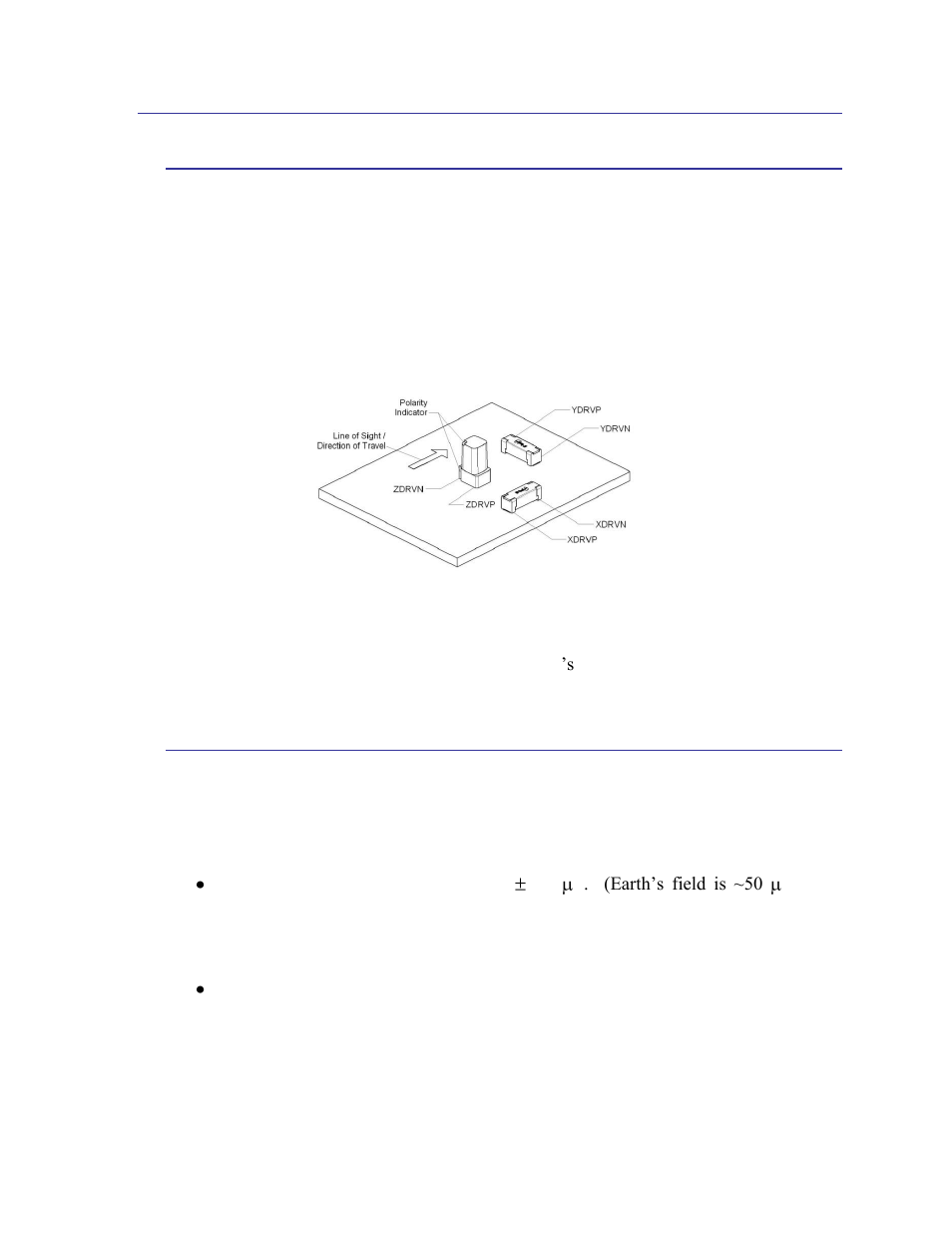 2 layout, 1 sensor orientation, 2 local magnetic field considerations | Layout, Sensor orientation, Local magnetic field considerations | PNI RM3000-F Sensor Suite User Manual | Page 22 / 46