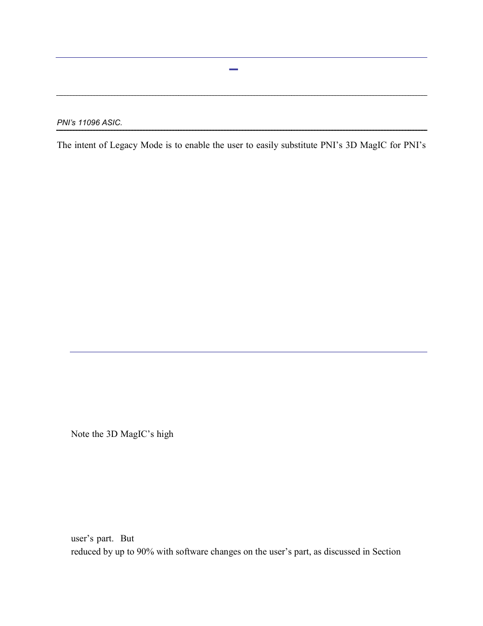 6 3d magic operation – legacy mode, 1 legacy operation, 3d magic operation | Legacy mode, Legacy operation | PNI RM3000-F Sensor Suite User Manual | Page 36 / 46