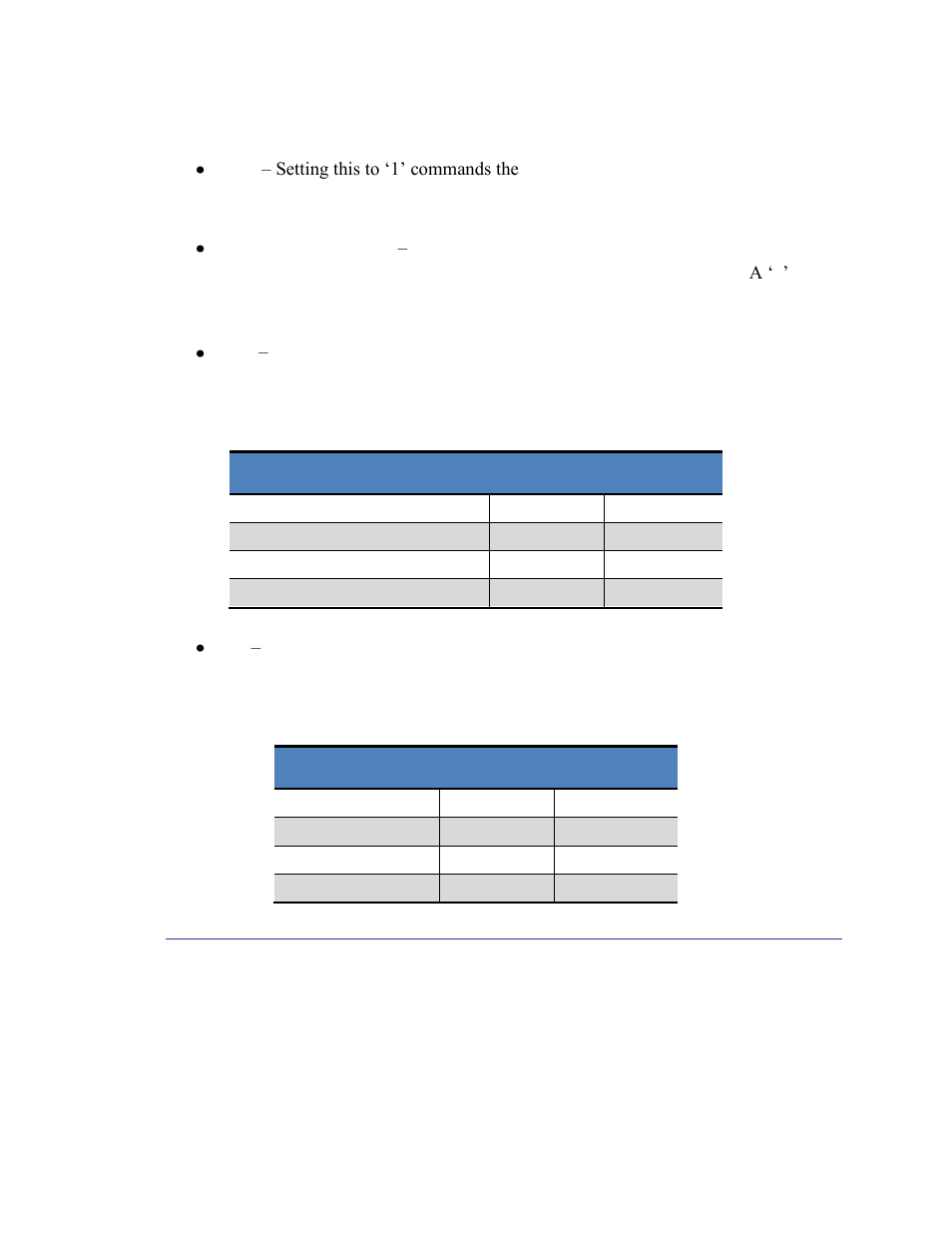 Hshake register (0x35), Table 5-9: bist timeout period, Table 5-10: bist lr periods | 2 hshake register (0x35) | PNI RM3100 Evaluation Board User Manual | Page 27 / 33