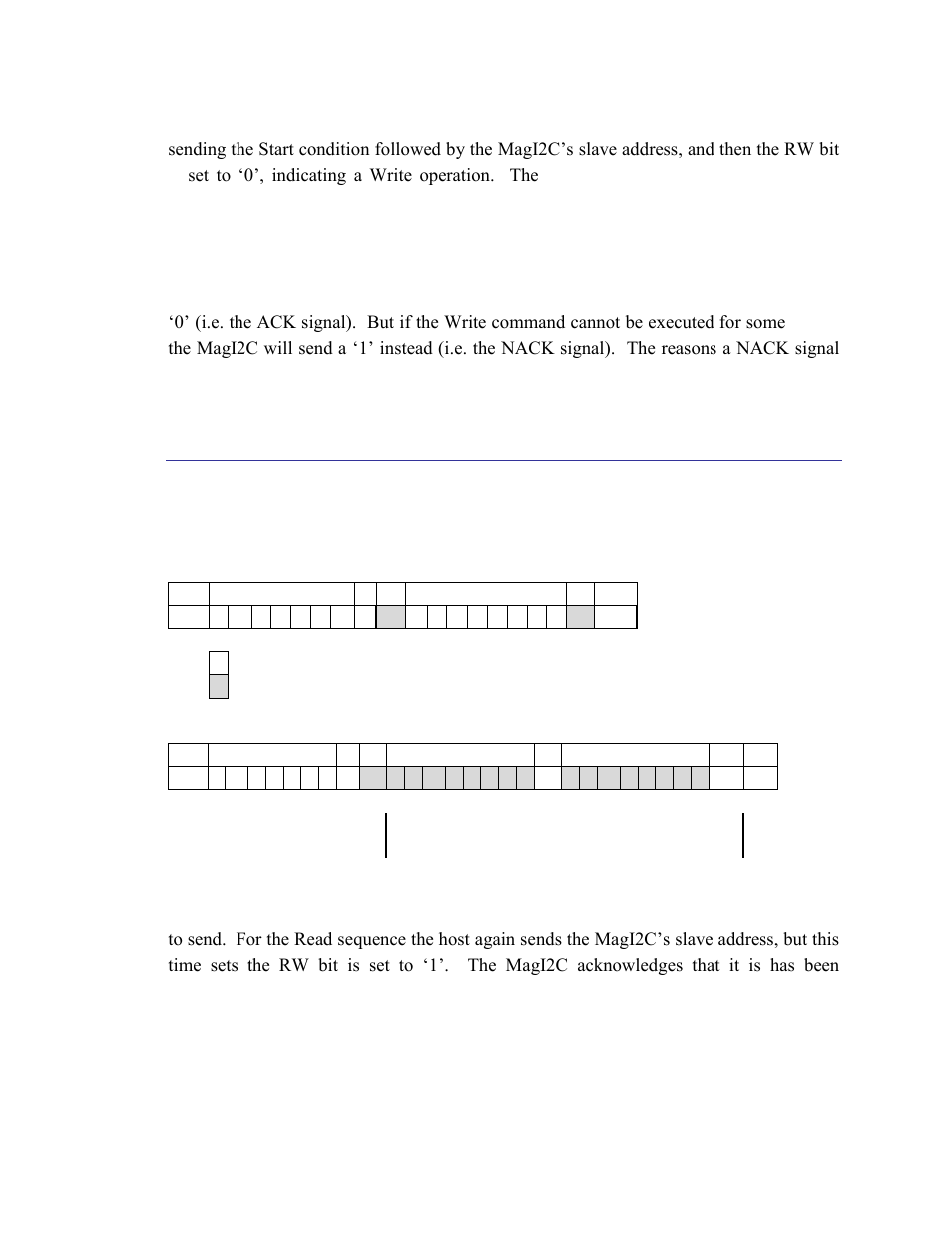 2 i2c register read, C register read | PNI RM3100 Sensor Suite User Manual | Page 27 / 44