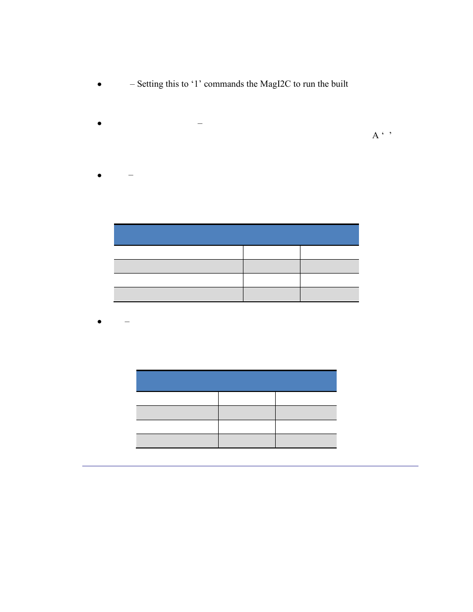 2 hshake register (0x35), Hshake register (0x35), Table 5-9: bist timeout period | Table 5-10: bist lr periods | PNI RM3100 Sensor Suite User Manual | Page 38 / 44