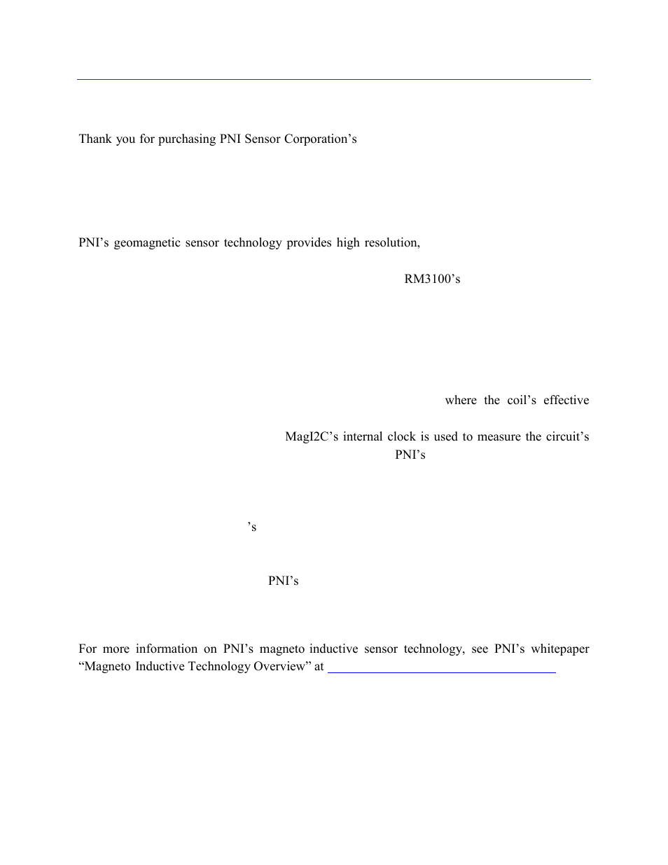 2 introduction, Introduction | PNI RM3100 Sensor Suite User Manual | Page 5 / 44