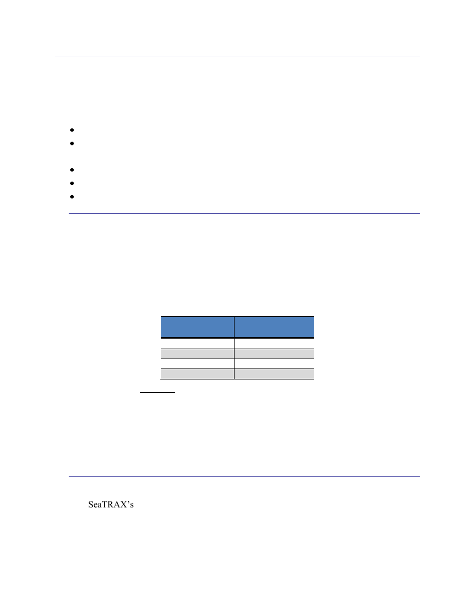 Set-up, Electrical connections, Installation location | Table 4-1: seatrax pin descriptions, 4set-up, 1 electrical connections, 2 installation location | PNI SeaTRAX User Manual | Page 12 / 77