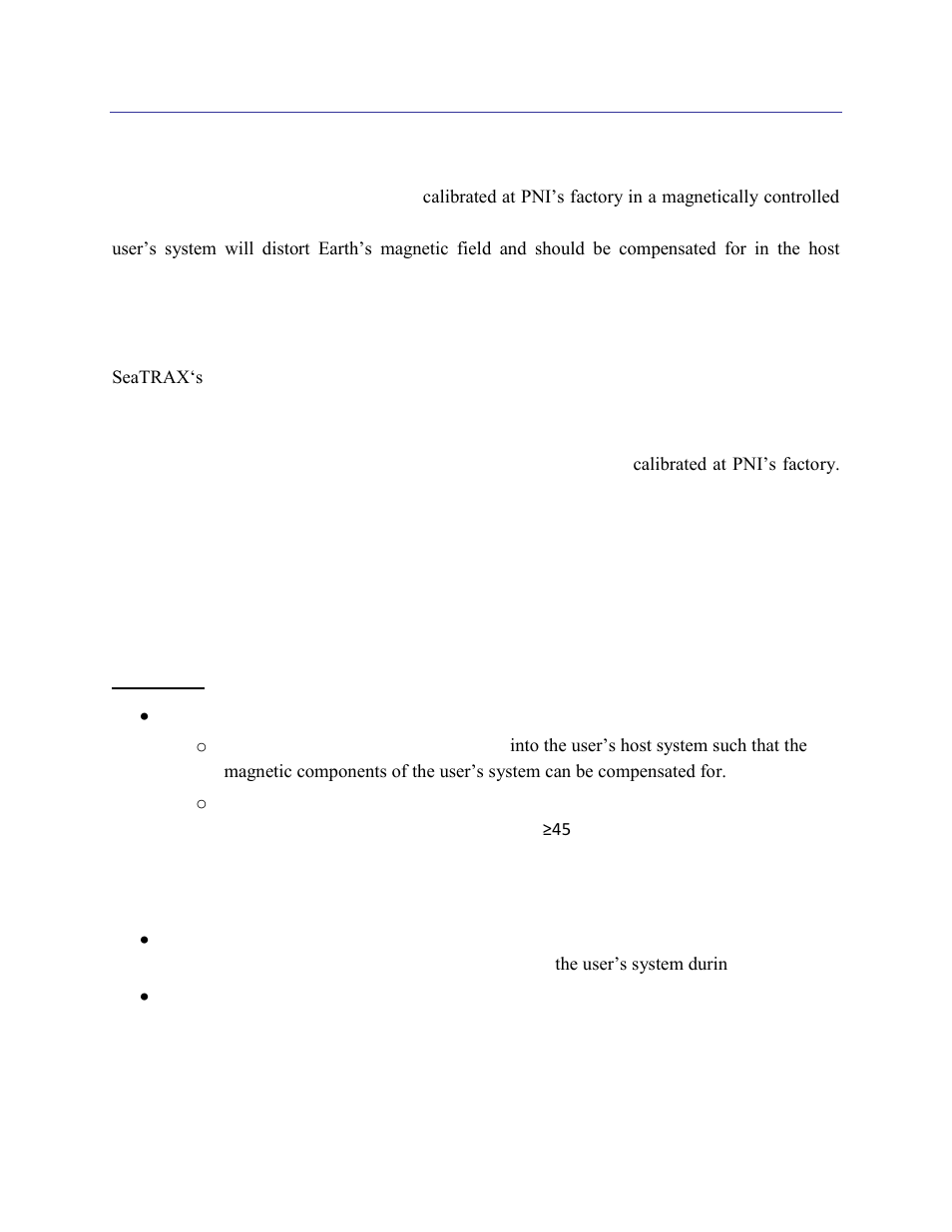 User calibration, 5user calibration | PNI SeaTRAX User Manual | Page 16 / 77