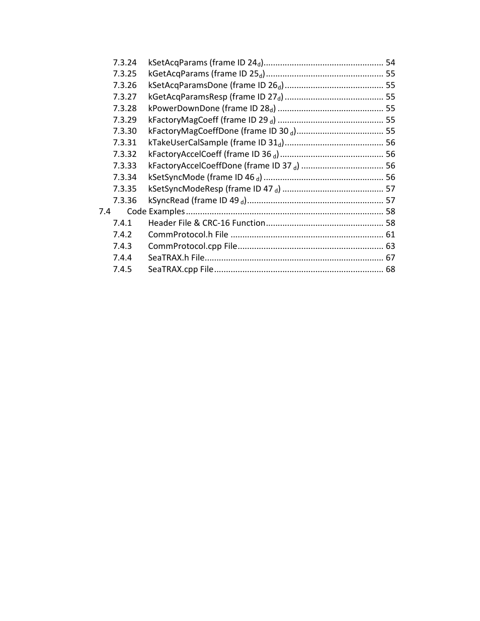 PNI SeaTRAX User Manual | Page 4 / 77