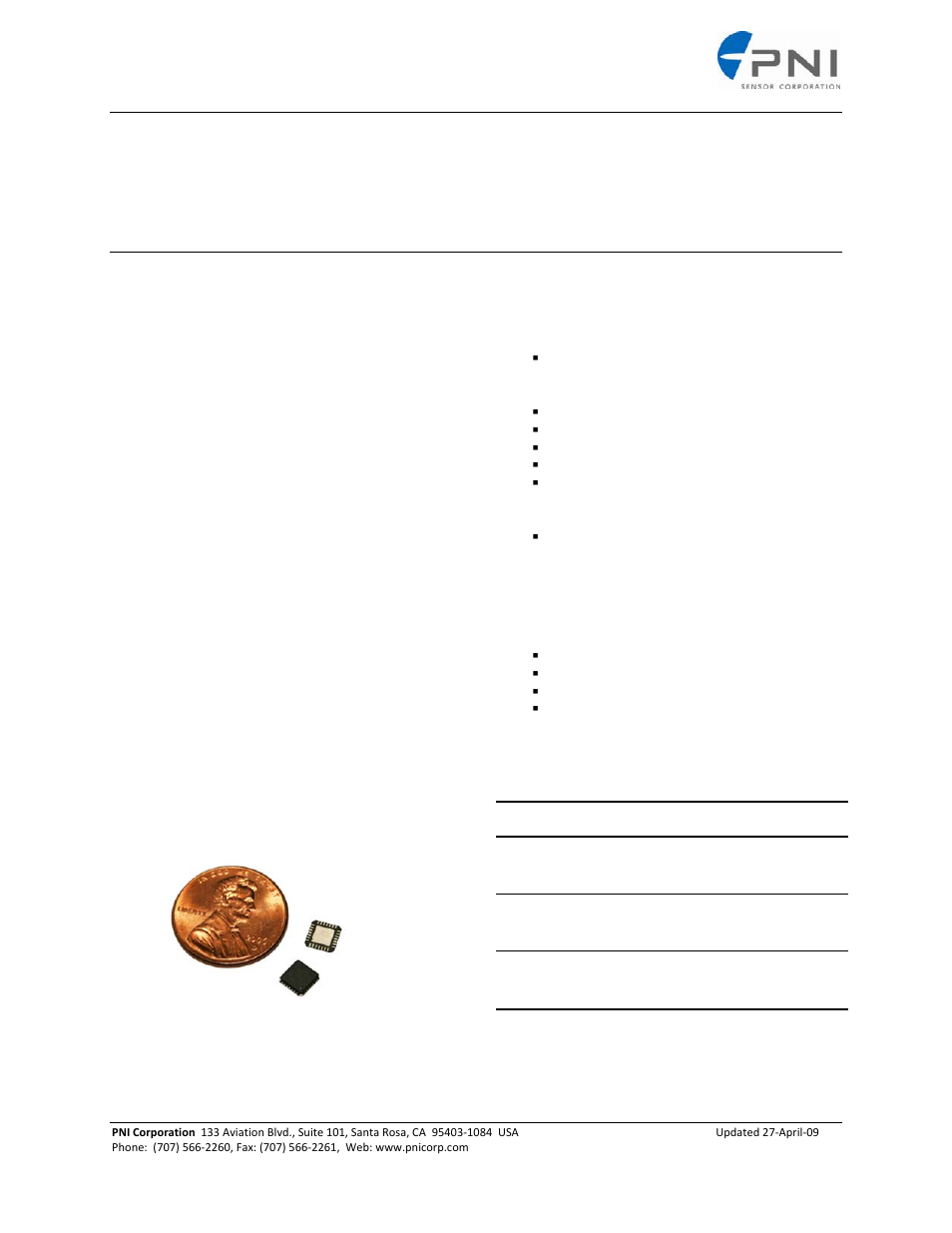 PNI ASIC User Manual | 19 pages
