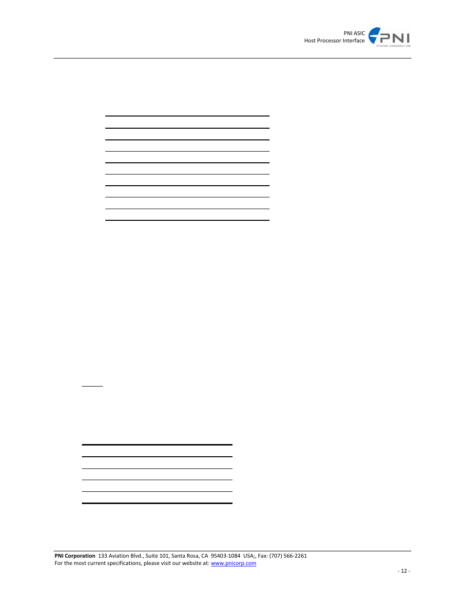 Ps0, ps1, and ps2 – period select, Ratio, Odir – oscillator direction | Mot – magnetic oscillator test, Aso & asi – axis select, Function, 2 mhz scaling, X axis, Y axis, Z axis | PNI ASIC User Manual | Page 12 / 19