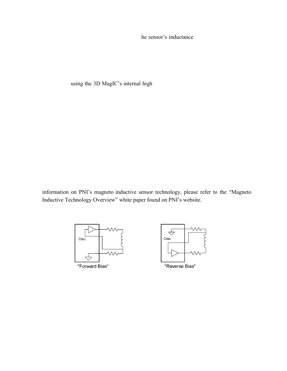 Figure 4-2: lr oscillator circuit biasing diagram | PNI RM3000 Sensor Suites User Manual | Page 21 / 41