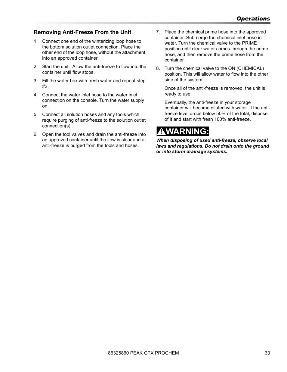 Prochem Peak GTX User Manual | Page 35 / 140