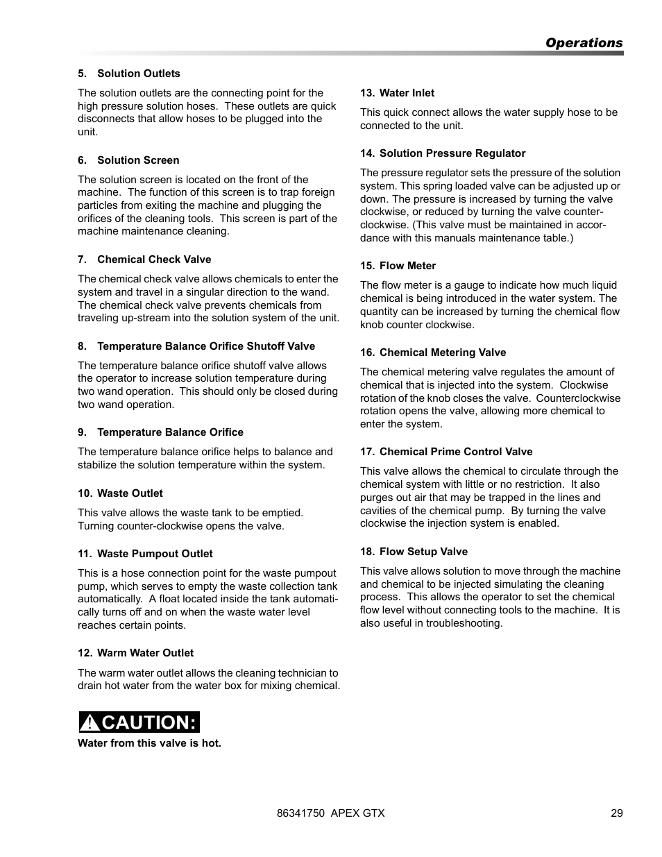 Prochem Apex GTX User Manual | Page 31 / 166
