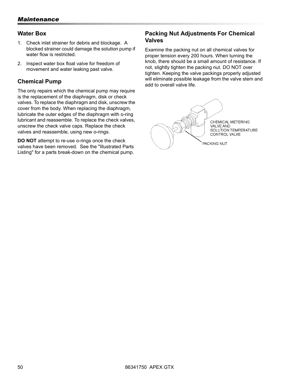 Prochem Apex GTX User Manual | Page 52 / 166