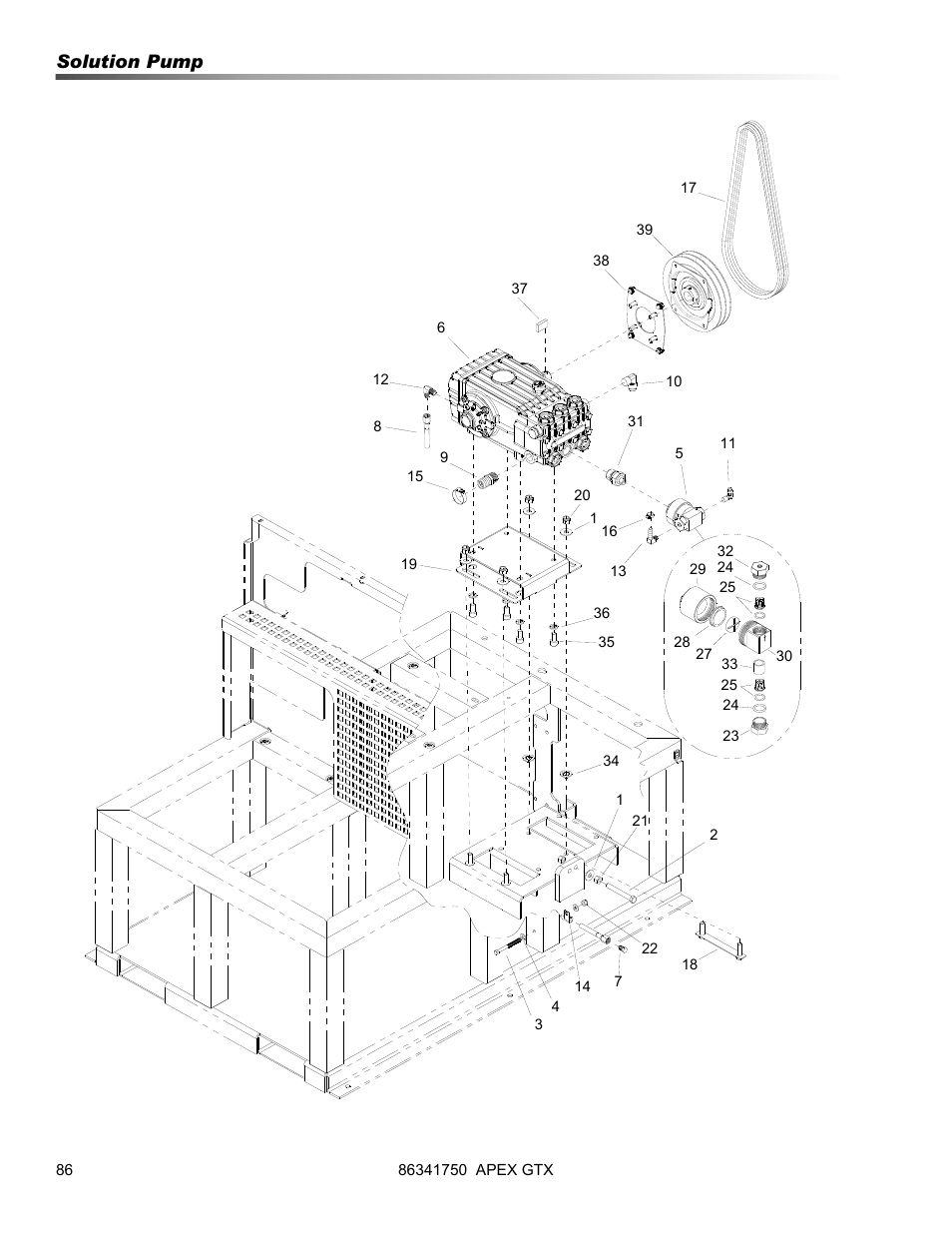 Solution pump | Prochem Apex GTX User Manual | Page 88 / 166