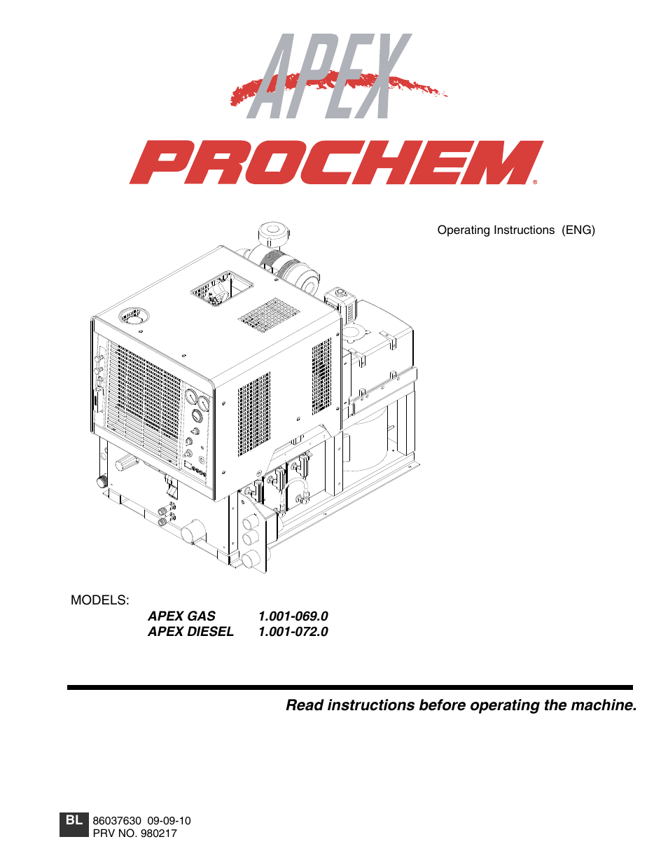 Prochem Apex User Manual | 166 pages