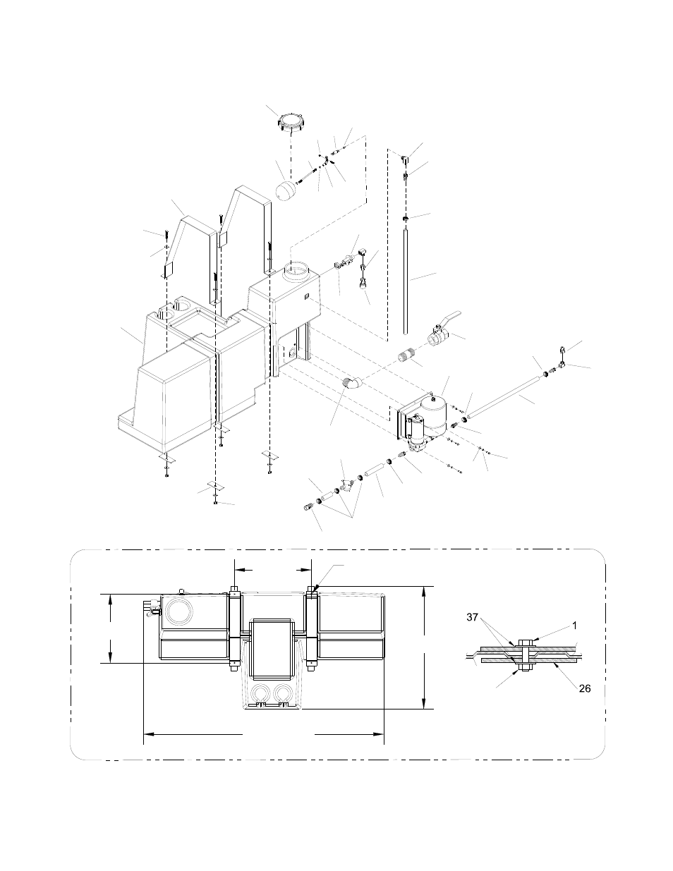 Auxiliary water tank with pump | Prochem Apex User Manual | Page 158 / 166