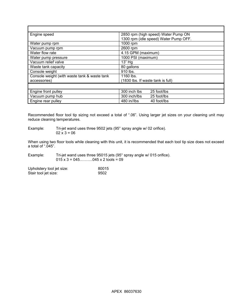 86037630 pgs 6-1 and 6-2, Operation - diesel | Prochem Apex User Manual | Page 49 / 166