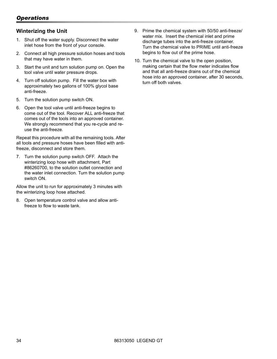 Prochem Legend GT User Manual | Page 36 / 134