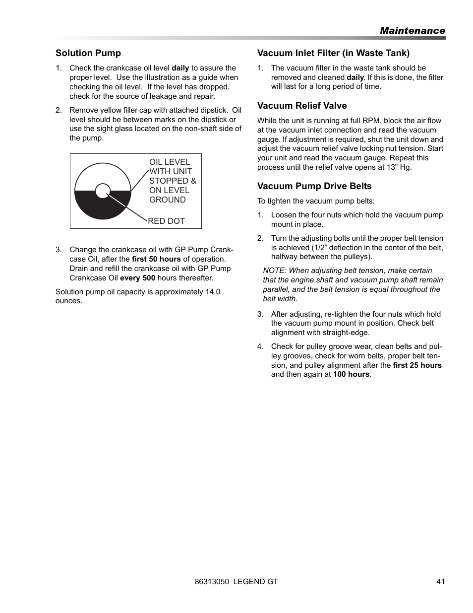 Prochem Legend GT User Manual | Page 43 / 134