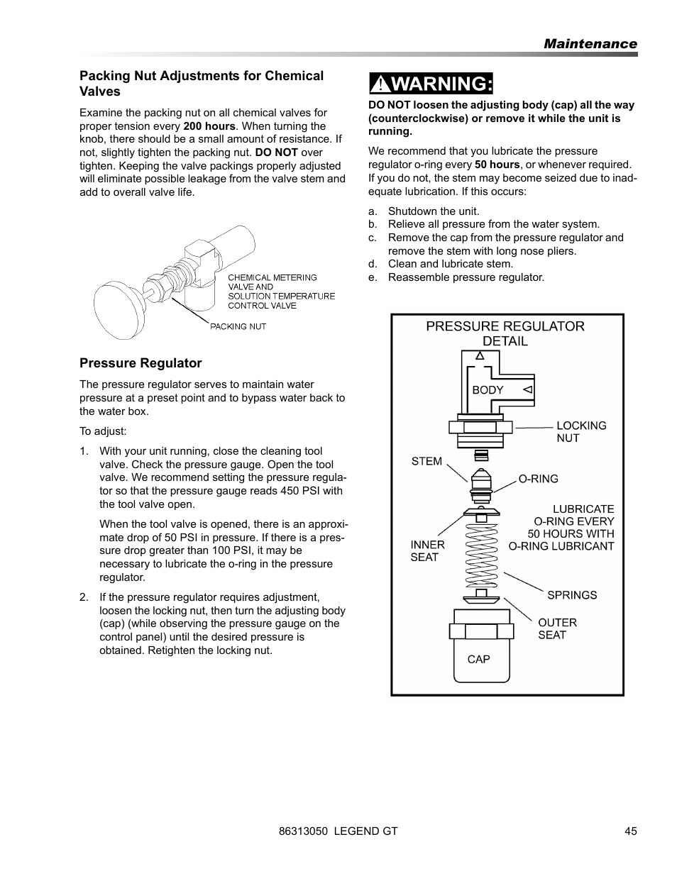 Prochem Legend GT User Manual | Page 47 / 134