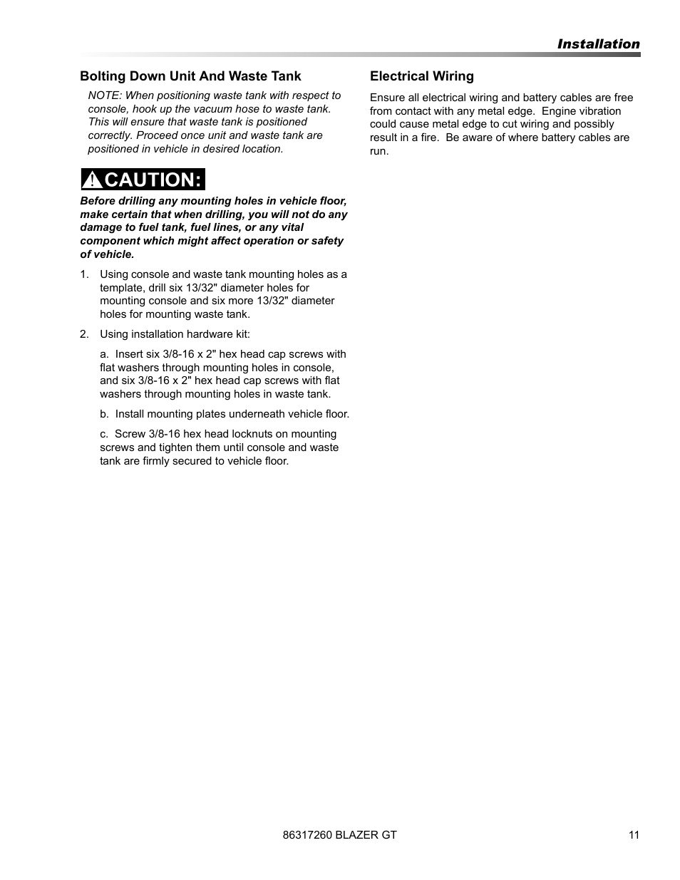 Prochem Blazer GT User Manual | Page 13 / 132