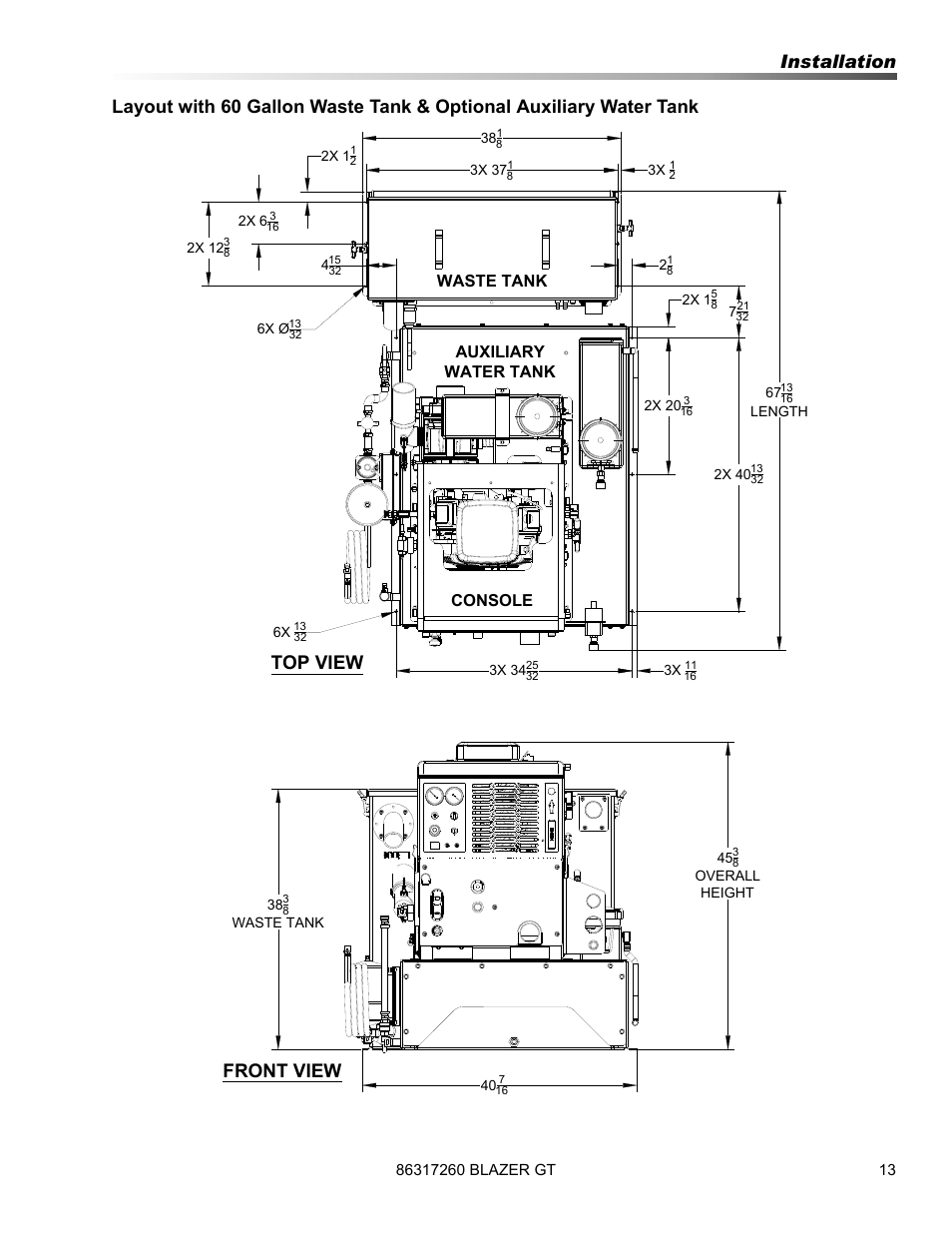 Top view front view | Prochem Blazer GT User Manual | Page 15 / 132