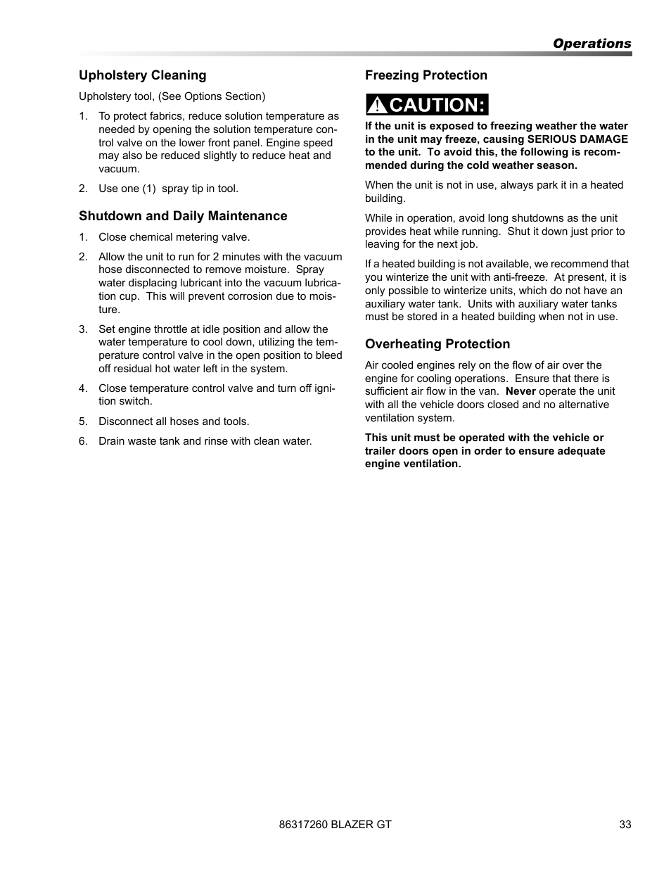 Prochem Blazer GT User Manual | Page 35 / 132