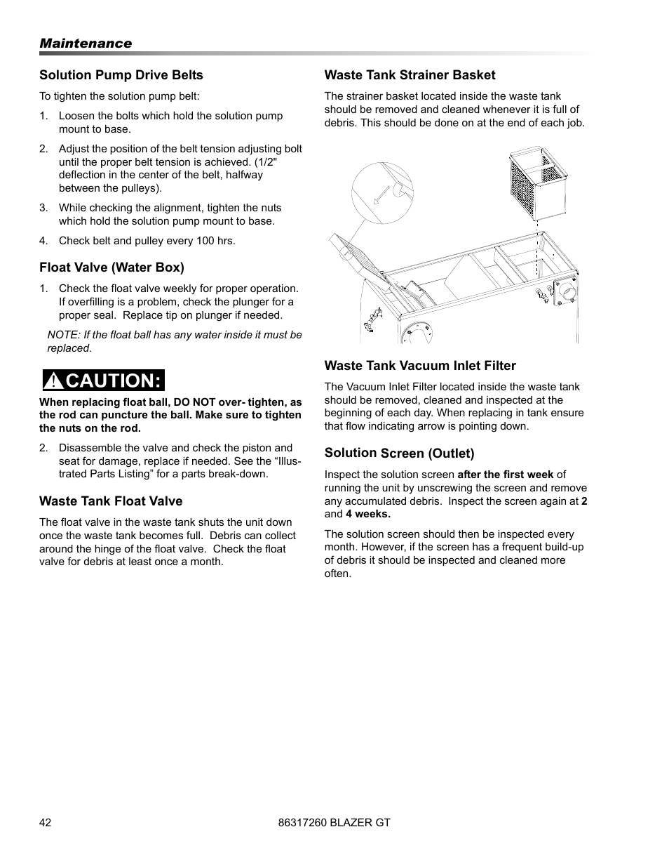 Prochem Blazer GT User Manual | Page 44 / 132