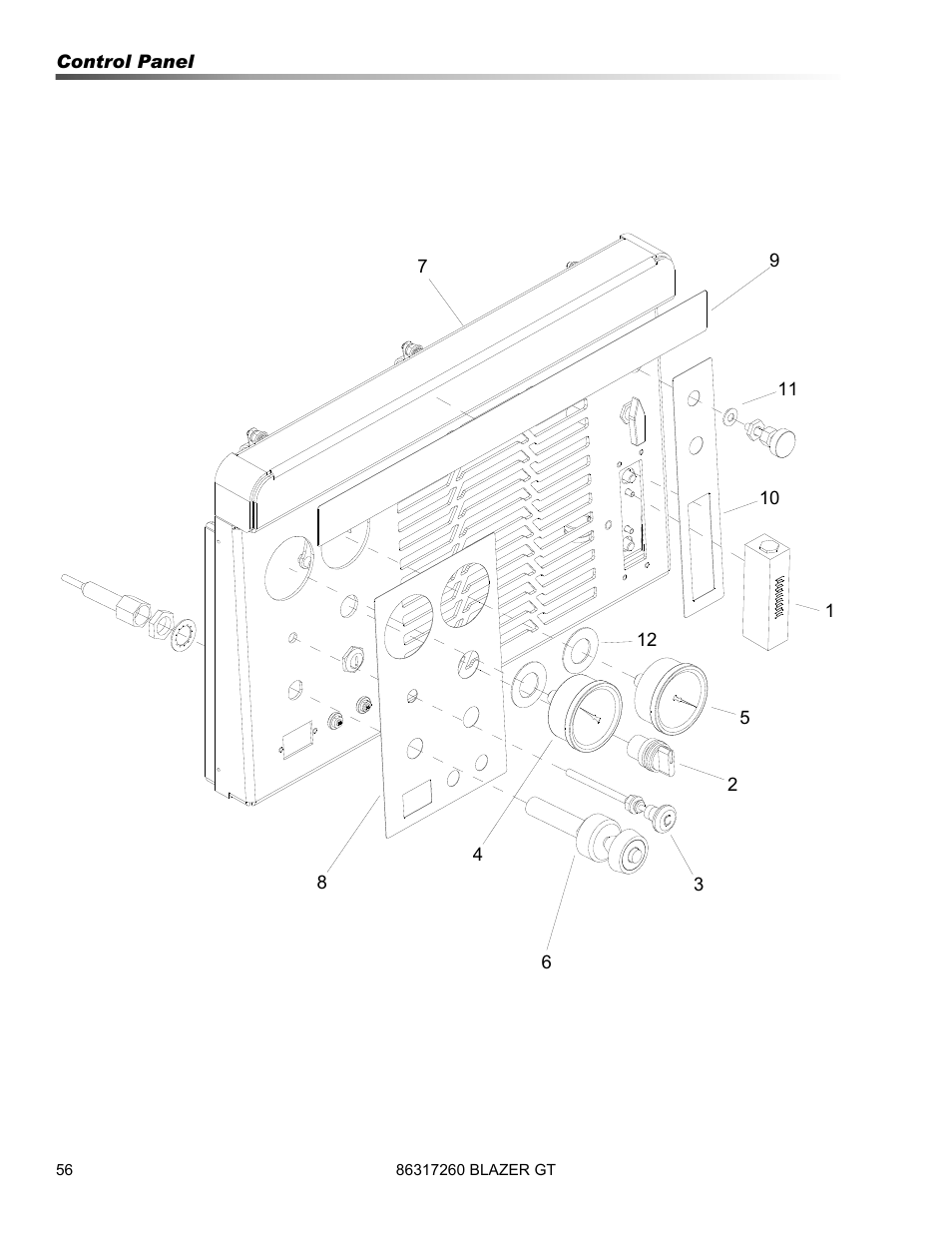 Control panel | Prochem Blazer GT User Manual | Page 58 / 132