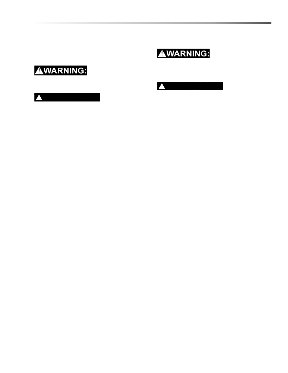 Avertissement | Prochem Triad Air Mover User Manual | Page 19 / 30