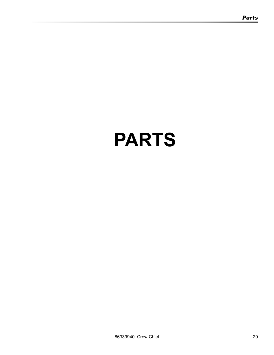 Parts | Prochem Crew Chief User Manual | Page 29 / 57