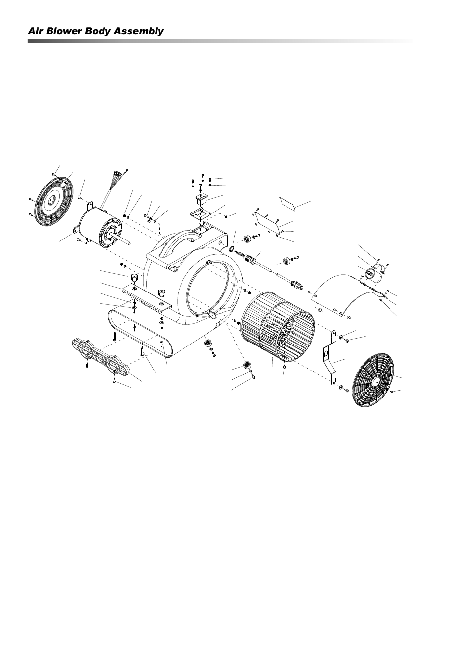 Air blower body assembly | Prochem Apache Air Mover User Manual | Page 12 / 14