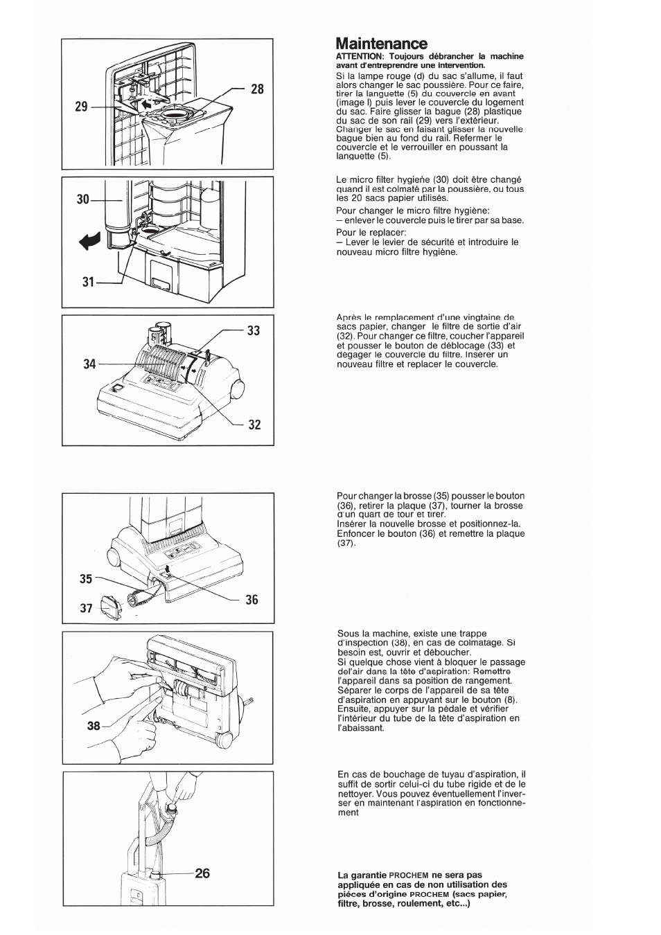 Prochem PV12 User Manual | Page 24 / 31