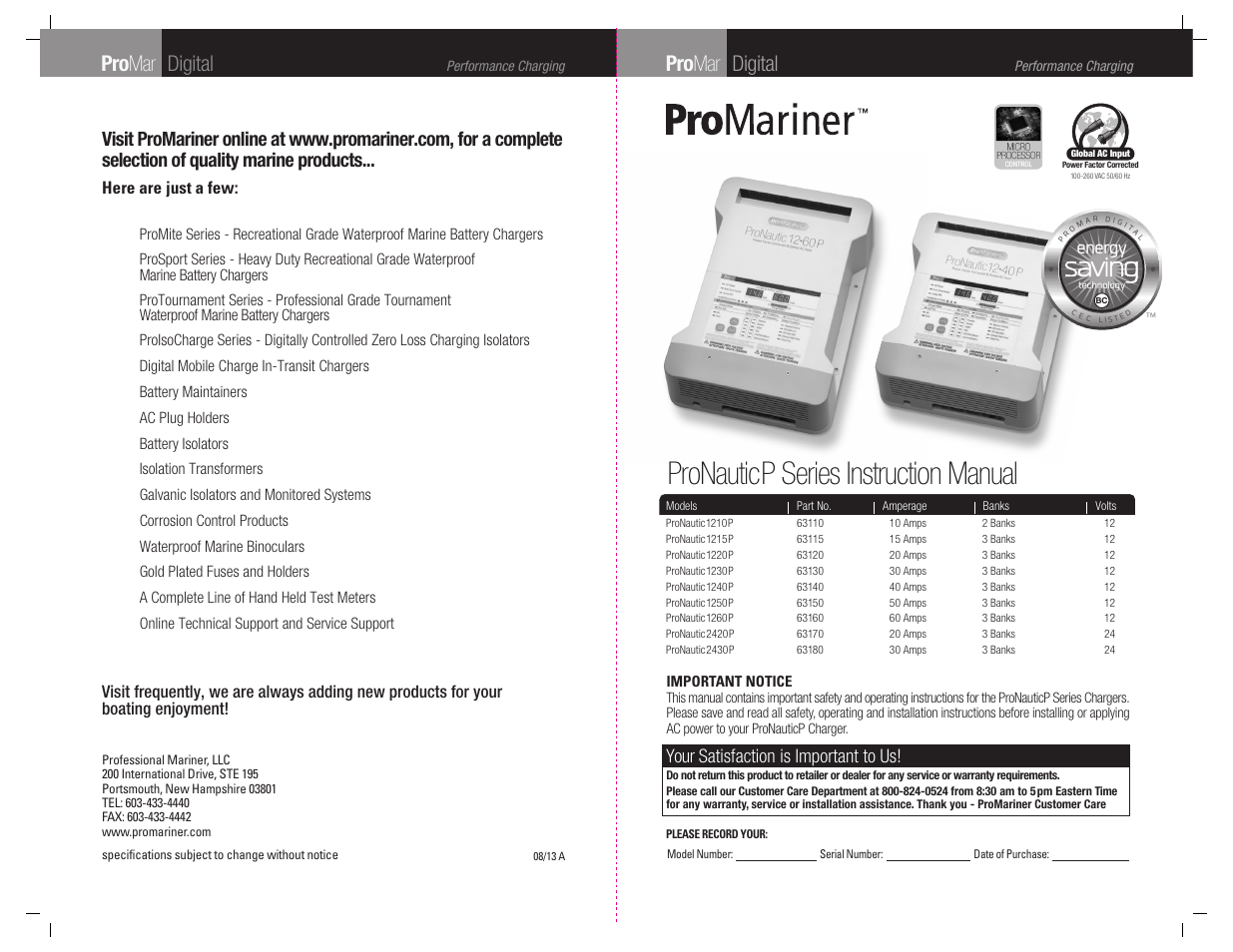 ProMariner ProNauticP User Manual | 16 pages