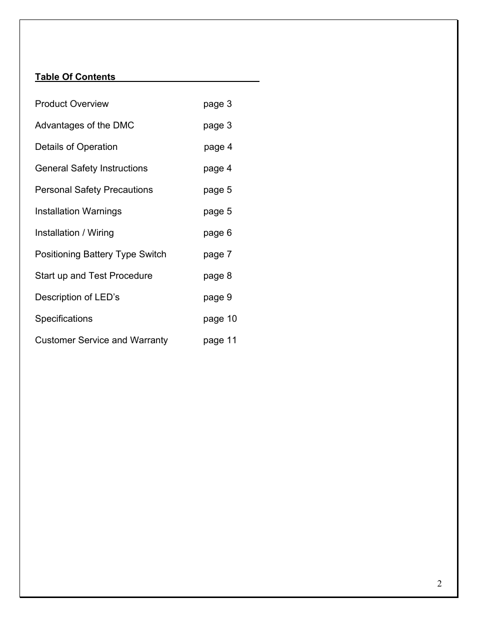 ProMariner Digital Mobile Charge Battery User Manual | Page 2 / 11