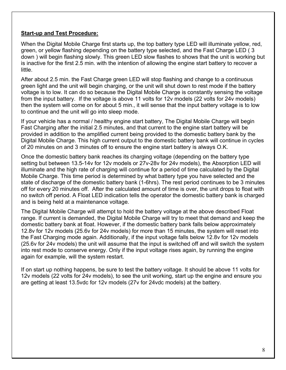 ProMariner Digital Mobile Charge Battery User Manual | Page 8 / 11