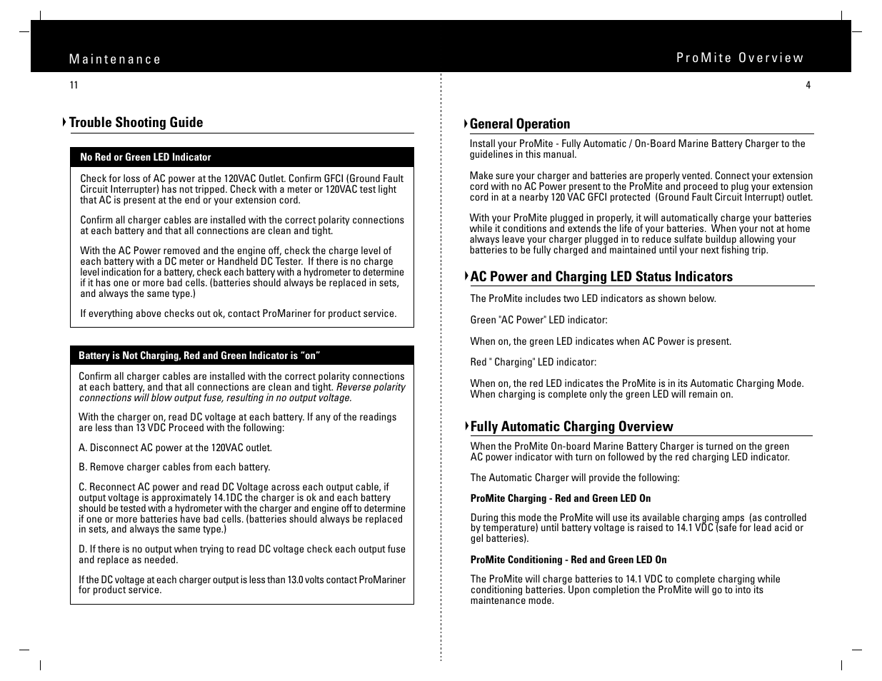 ProMariner ProMite User Manual | Page 6 / 9