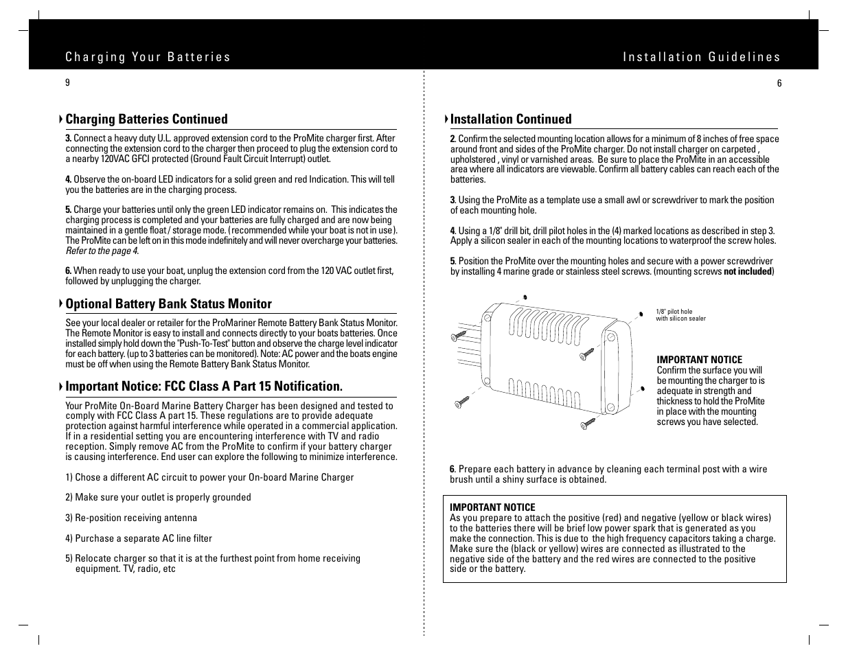 ProMariner ProMite User Manual | Page 8 / 9