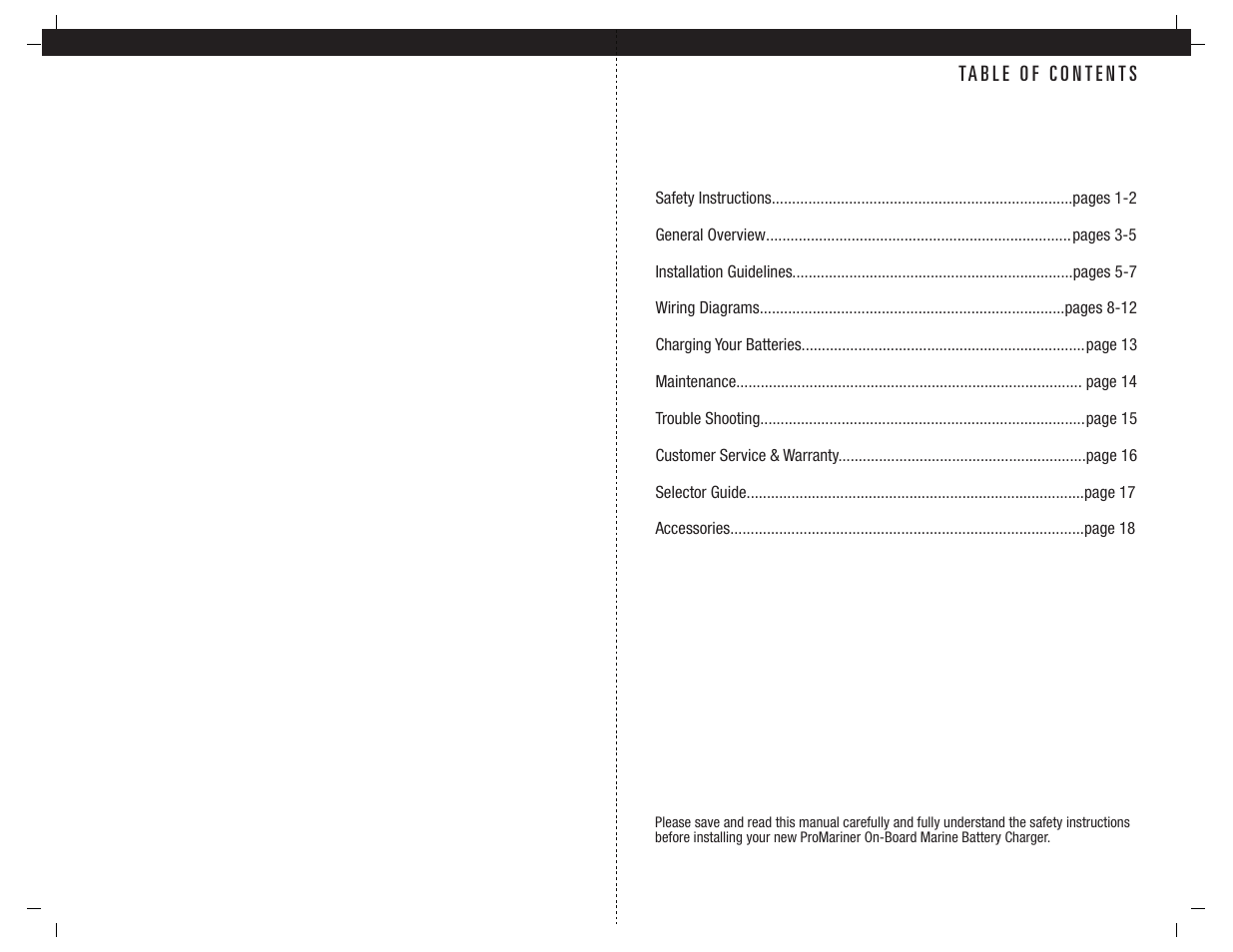 ProMariner ProMar1 User Manual | Page 2 / 11