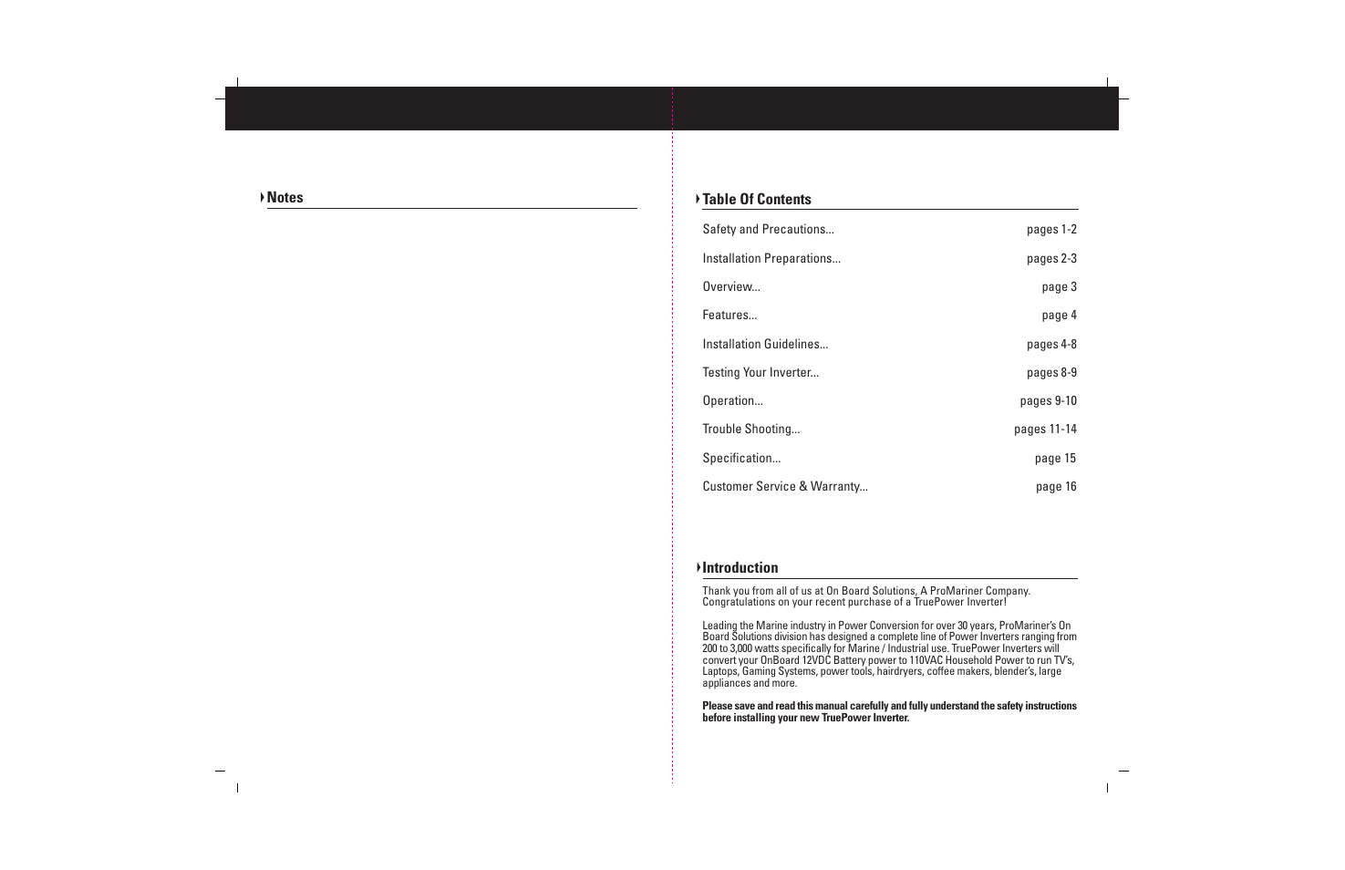 ProMariner TruePower 200-400 User Manual | Page 2 / 11