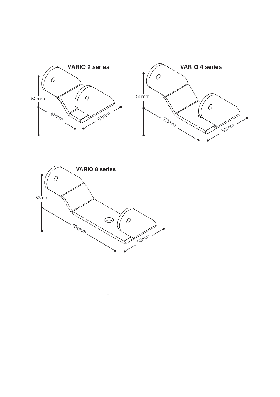 Vario standard bracketry | Raytec VARIO PSU User Manual | Page 5 / 8